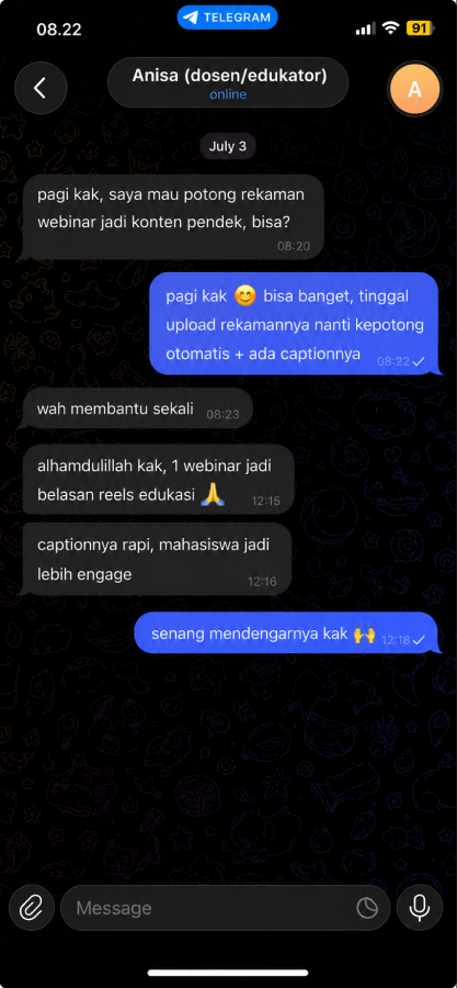 Testimoni pengguna clippi 2
